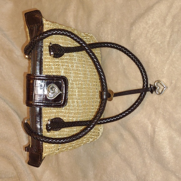 💜VINTAGE💜 BRIGHTON Woven Jute Handbag - Picture 6 of 15